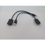 Кабель OTG USB Type C - USB 2.0 мама (M) 0,1m
