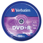 Диск Verbatim DVD+R 4.7 Gb 16x