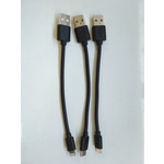 Кабель USB 2.0 - microUSB 0.15м black