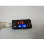 USB Tester (USB вольт- ,ампер- метр. 1хUSB out DC 3-9V, 0-3.00A)