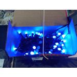 Гирлянда Funray 100 светодиодов, 8 режимов, 10м, цвет синий, минишарики