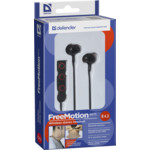 Гарнитура TWS Defender Freemotion B675 Bluetooth 4.2 Black/red