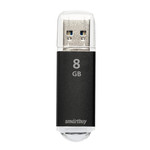 Флешка USB 2.0 8GB SmartBuy V-Cut Чёрная