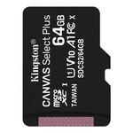 Карта памяти microSDXC Kingston Canvas Select Plus 64Gb UHS1 U1 A1