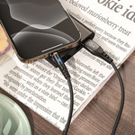 Кабель Hoco X60 USB 2.0 - Lightning iphone 1м силиконовый магнитный чёрный