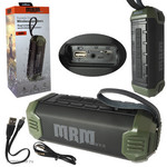 Портативная колонка MRM Power i280 Bluetooth, USB, microSD, FM, Акб 4Ah, 2х8W green
