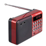 Радиоприемник Perfeo Palm FM microSD USB, питание 18650, mini USB Красный