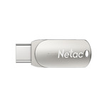 Флешка Dual USB (+ Type-C) 3.0 32Gb Netac U785C silver