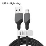 Кабель Kuulaa USB Type A - Lightning iphone 1м MFI Black