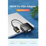 Переходник преобразователь Vention HDMI to VGA 15см