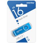 Флешка USB 2.0 16GB SmartBuy Twist blue