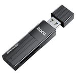 Card Reader Картридер Hoco HB20 USB 3.0 microSD, SD, black
