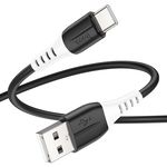 Кабель Hoco X82 USB Type A - USB Type C 1м силиконовый черный