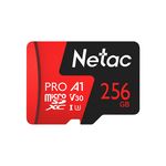 Карта памяти microSDXC Netac P500 Extreme Pro 256Gb cl10 UHS1 A1 V30 +адаптер