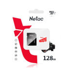 Карта памяти microSDXC Netac P500 Eco 128Gb cl10 UHS1 +адаптер