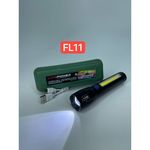 Фонарик ручной FL11 встроенный аккум 700mAh, 4 режима, Zoom, cob, зарядка microUSB