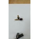 Переходник шт. 6,3 - гн. 3,5 стерео gold/black